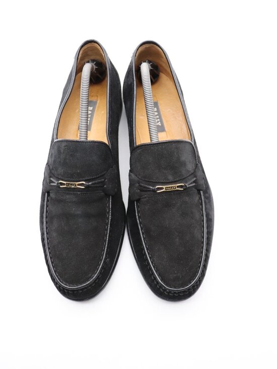 Bally of Switzerland Men\'s Size 11 D Black Suede Loafer Slip On Shoes main image 9